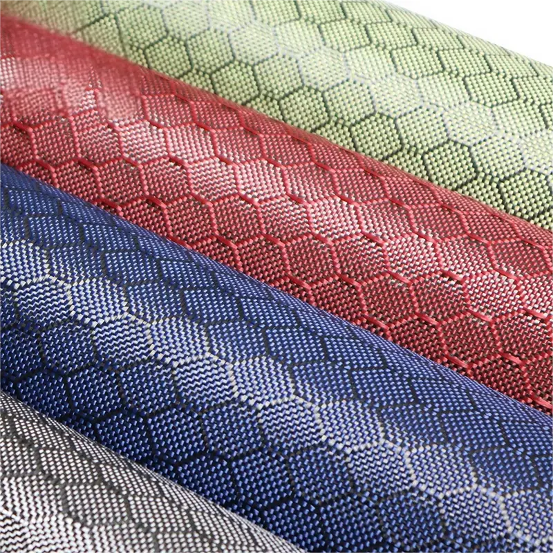 1a 3K 240g Hexagonal football black/yellow/blue/red carbon fiber cloth