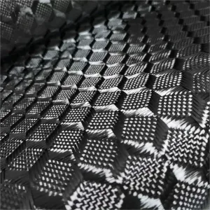 3k240gsm 3D jacquard carbon fiber cloth with three-dimensional space pattern