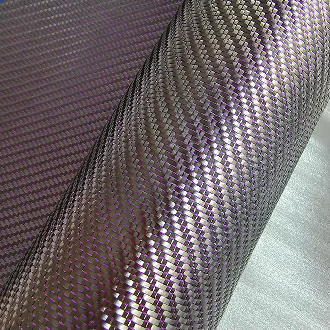56969faf8293c6f79983fb2547d814bd.jpg 3K Purple Metallic Carbon Fiber Fabric