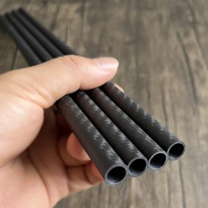 3K twill matte finish 4pcs Carbon Fiber Tube