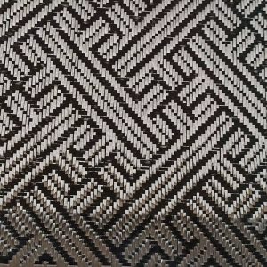 3K 240gsm Blocks Pattern Jacquard Carbon Fiber Fabric