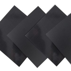 3K Carbon Fiber Laminate Plate Plain Weave Panel Sheet (Glossy Surface)