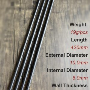 3K twill matte finish 4pcs Carbon Fiber Tube