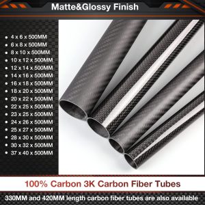 3K Carbon Fiber Tubes Glossy Surface