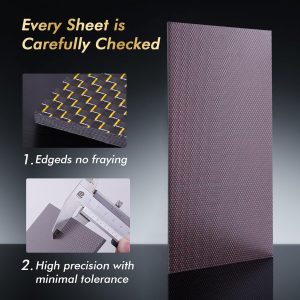 3K 1mm Thickness Colours Metallic Carbon Fibre Sheets