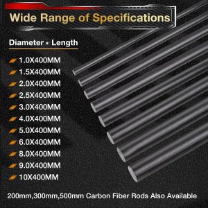 DIY Craft Solid 3K Carbon Rod Bar