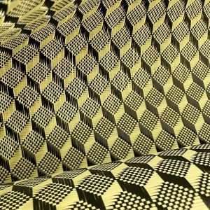 3k 240g Solid Cube Jacquard Carbon Fibre Cloth