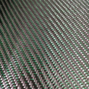 3k 210 Green Metal Wire T300 Carbon Fiber Fabric