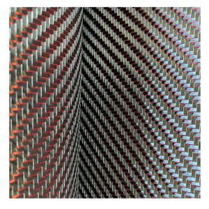 Red Silver Metal Wire T300 Carbon Fiber Carton