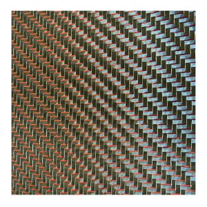Red Silver Metal Wire T300 Carbon Fiber Carton