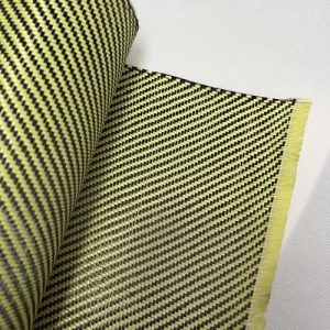 Yellow Hybrid Aramid Carbon Fiber Hybrid Fabric 3 Yellow Hybrid Aramid Carbon Fiber Hybrid Fabric