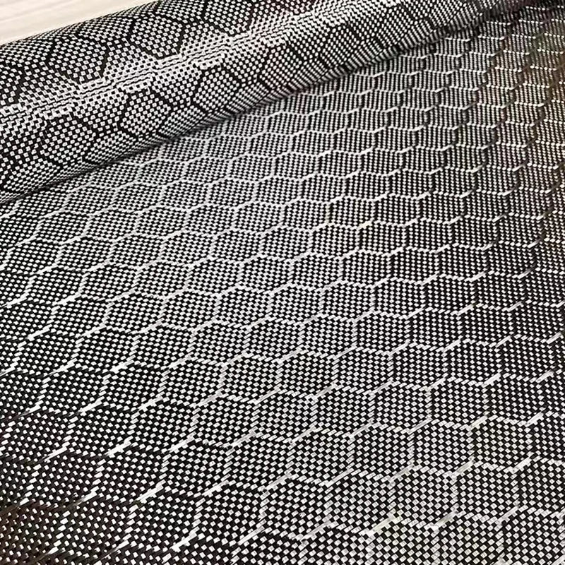 H4f5e623746d541329b2f8c7d3625b8ff2.jpg 3K 240g Football Hexagonal Honeycomb Black Carbon Fiber Cloth