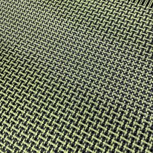 Yellow 工-shaped Hybrid Aramid Carbon Fiber Hybrid Fabric