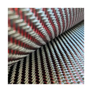 Red Silver Metal Wire T300 Carbon Fiber Carton