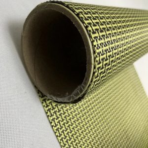 Yellow Hybrid Aramid Carbon Fiber Hybrid Fabric 2 Yellow Hybrid Aramid Carbon Fiber Hybrid Fabric