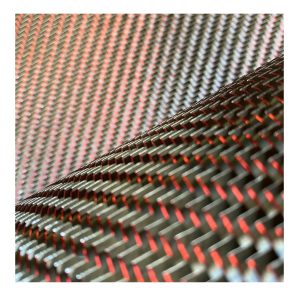 Red Silver Metal Wire T300 Carbon Fiber Carton