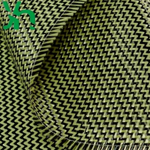 3K 210g carbon fiber colorful Kevlar blend fabric