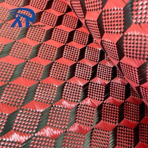 3k 240g Solid Cube Jacquard Carbon Fibre Cloth