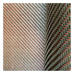Red Silver Metal Wire T300 Carbon Fiber Carton