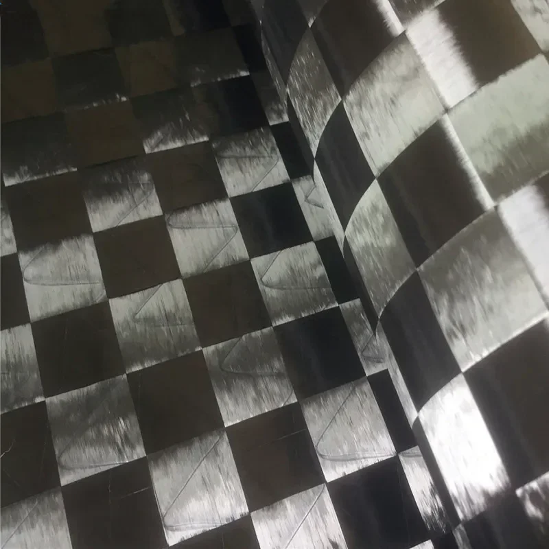 S2aa18a13b03c4bdd86d55a63139179daE.webp 12K 80gsm 16mm*16mm Stretch Plain Big plaid Real Spread Carbon Fiber Cloth fabric