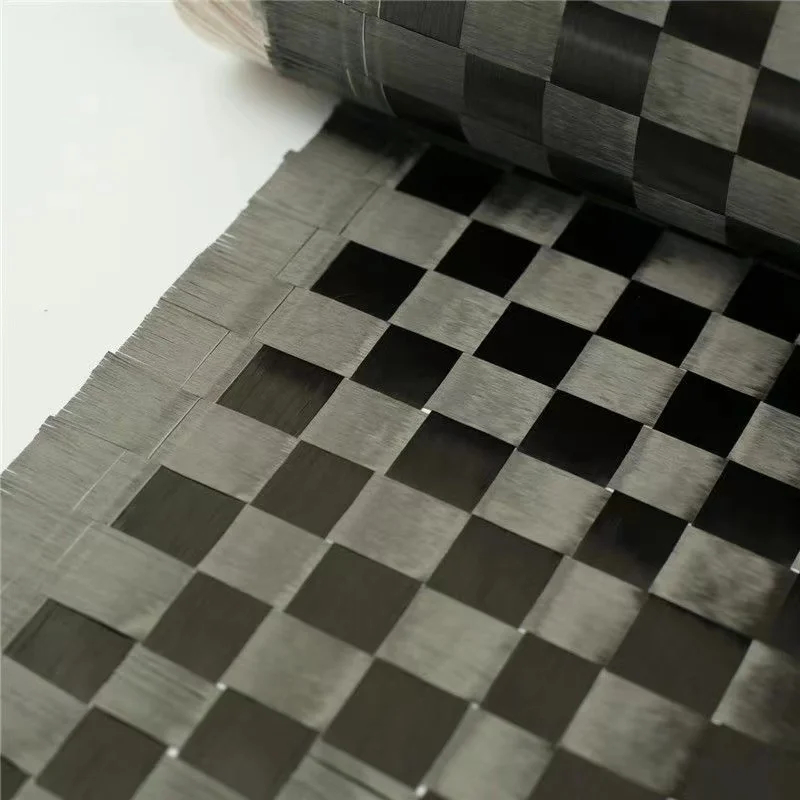 12K Spread Tow Carbon Fiber Fabric 88gsm — Bold Pattern for Large Flat Panels