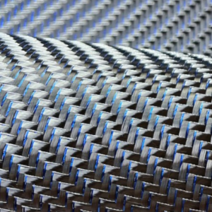 3k 210g Blue Metal Wire T300 Carbon Fiber Fabric