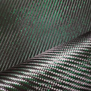 3k 210 Green Metal Wire T300 Carbon Fiber Fabric