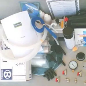 Infusion kit with large pump