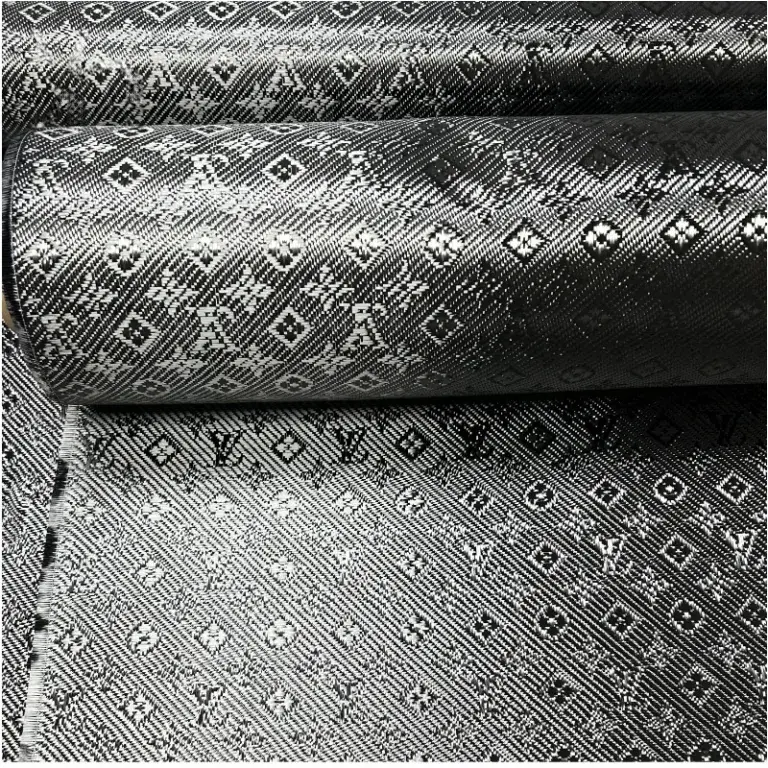 3 3k240gsm Luxury Geometric Print LV Carbon Fiber Fabrics