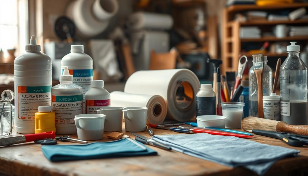 fiberglass tools and materials
