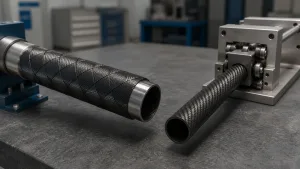 Roll-wrapped and pultruded carbon fiber tube manufacturing samples